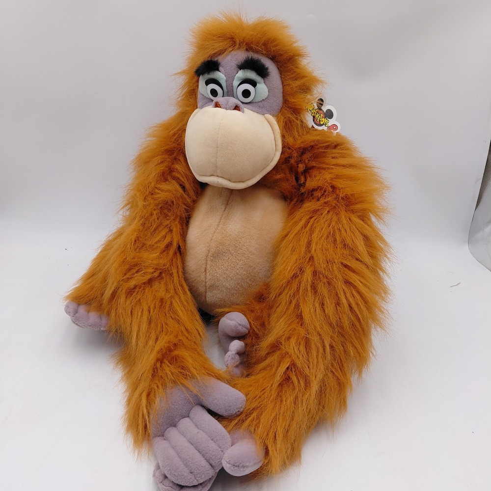 KING LOUIE Plush Jungle Book 14" Walt Disney Monkey Orangutan L Mousketoys Tags